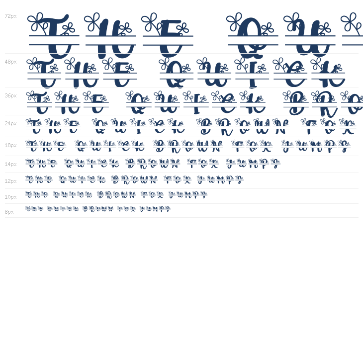 Amelda Monogram Waterfall