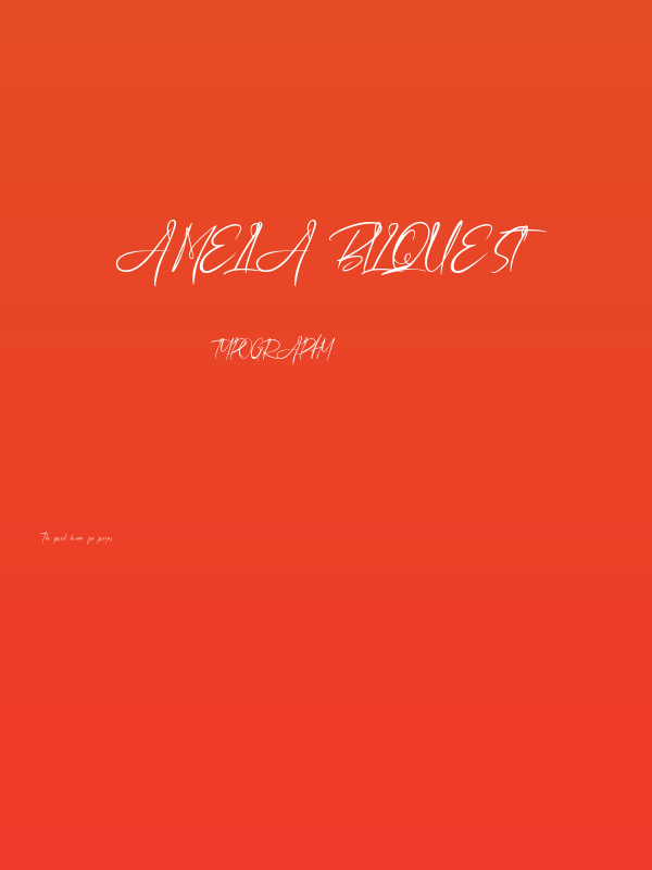 Amelia Bilquest Poster