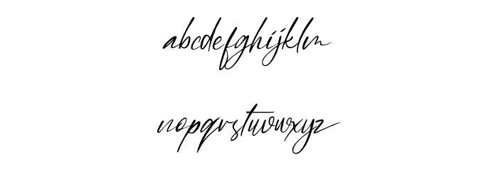 Amelia Bilquest Font LOWERCASE