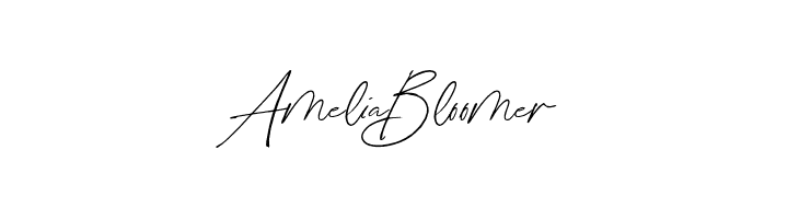 Amelia Bloomer  font caratteri gratis