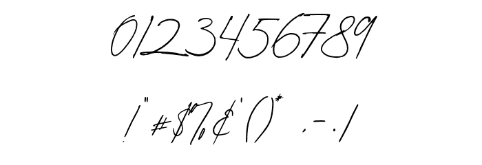 Amelia Bloomer Font OTHER CHARS