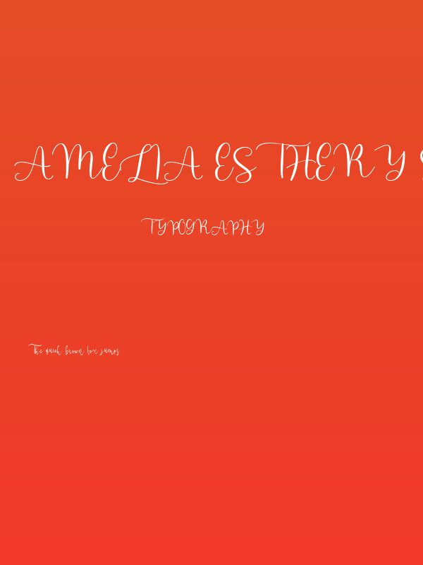 Amelia Esthery Script Poster