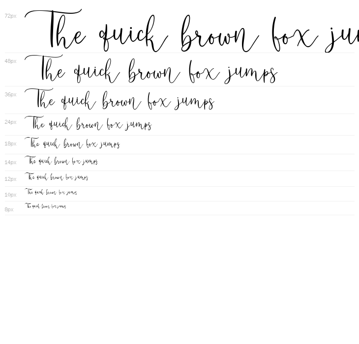 Amelia Esthery Script Waterfall