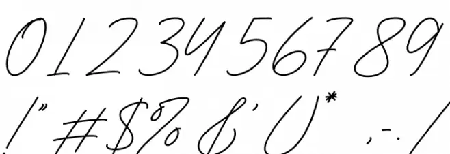 Amelia Faith Font Alte caractere