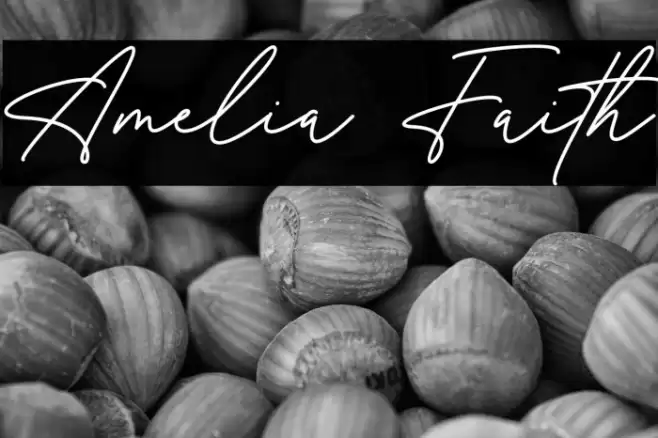 Amelia Faith Font examples