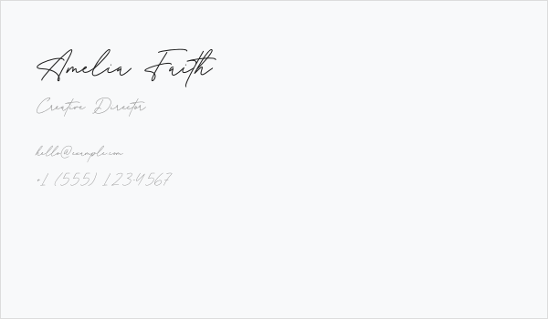 Amelia Faith Business Card