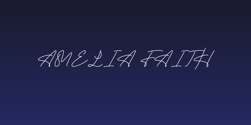 Amelia Faith Social Header