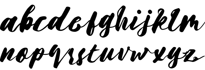 Amelia Free Font LOWERCASE