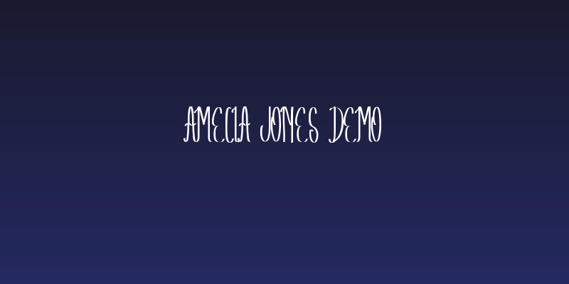 Amelia Jones Demo Social Header