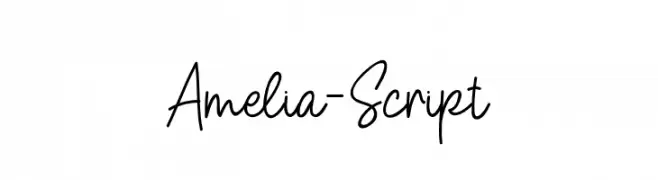 Amelia-Script  Frei Schriftart Herunterladen