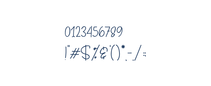 Amelia-Script Other Characters