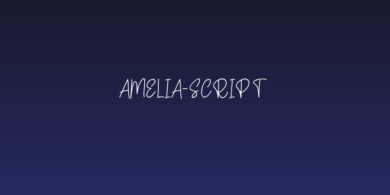 Amelia-Script Social Header