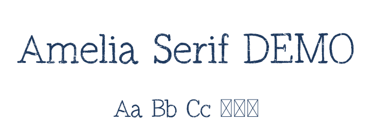 Amelia Serif DEMO Font Preview