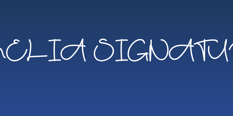 Amelia Signature Social Header