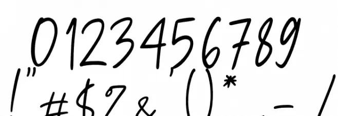 Amelia Sophia Font OTHER CHARS