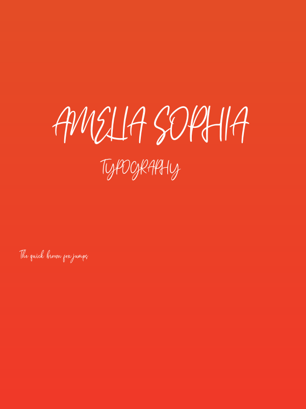 Amelia Sophia Poster