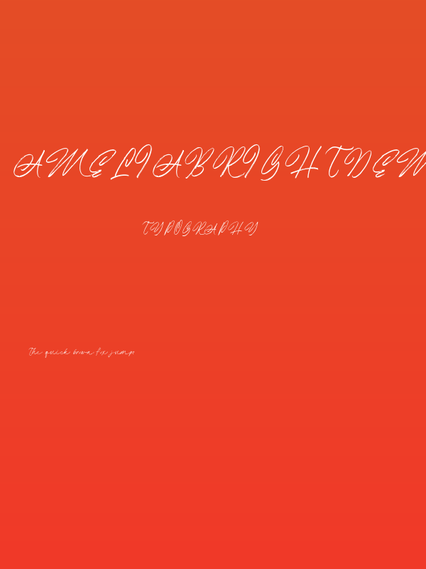 AmeliaBrightDemo Poster