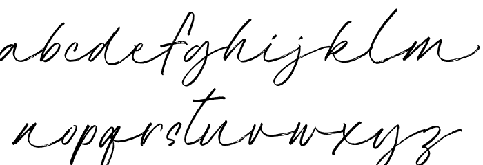 AmeliaBrightDemo Font LOWERCASE