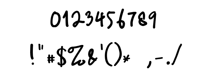 Ameliana Two Font OTHER CHARS