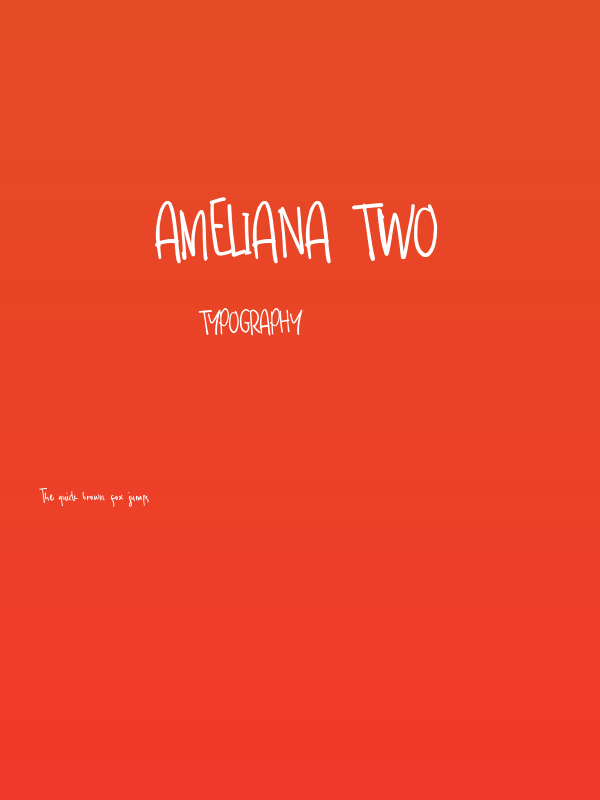 Ameliana Two Poster