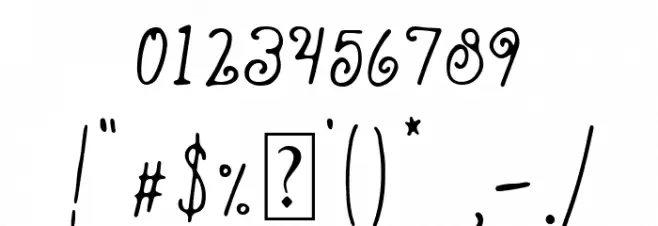 Ameliana Font OTHER CHARS