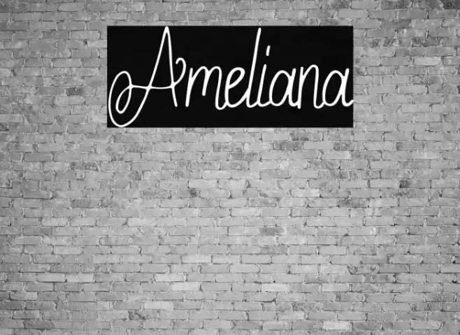 Ameliana Font examples
