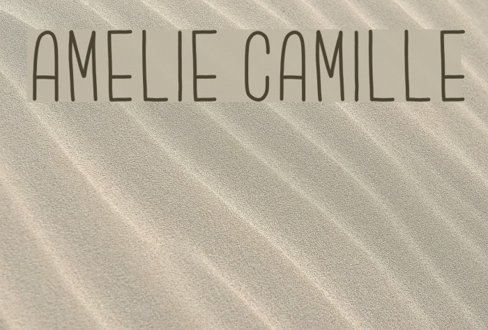 Amelie Camille Font examples