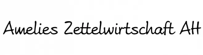 Amelies Zettelwirtschaft AH  font caratteri gratis