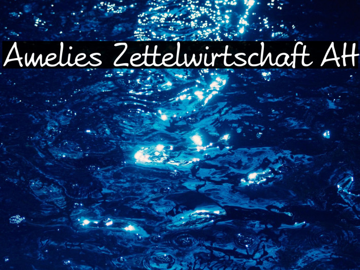 Amelies Zettelwirtschaft AH Example 2