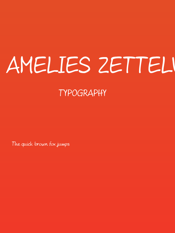 Amelies Zettelwirtschaft AH Poster