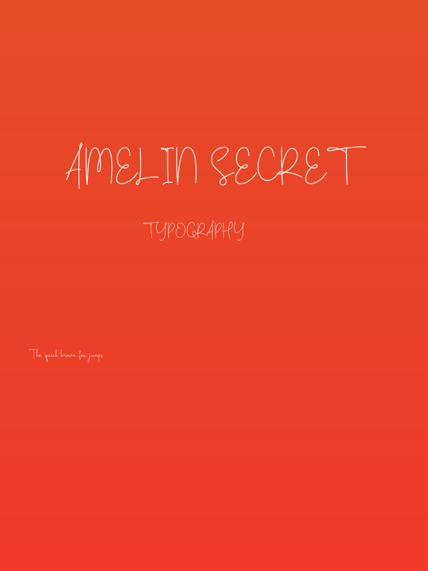 Amelin Secret Poster