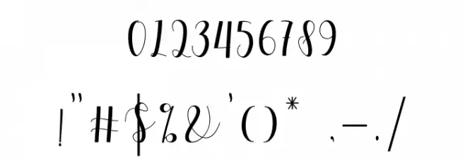 Amelisa Font OTHER CHARS