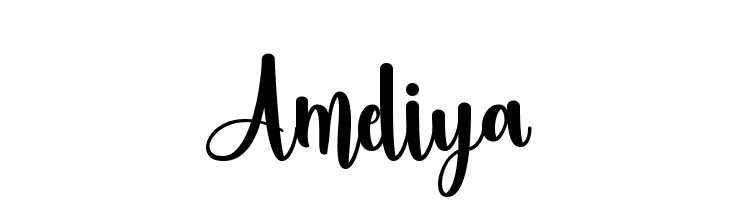 Ameliya  フリーフォントのダウンロード