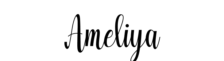 Ameliya  नि: शुल्क फ़ॉन्ट्स डाउनलोड
