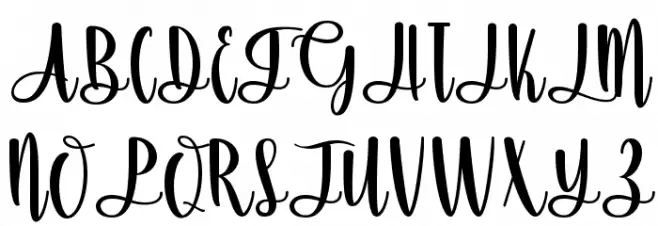 Ameliya Schriftart Groß