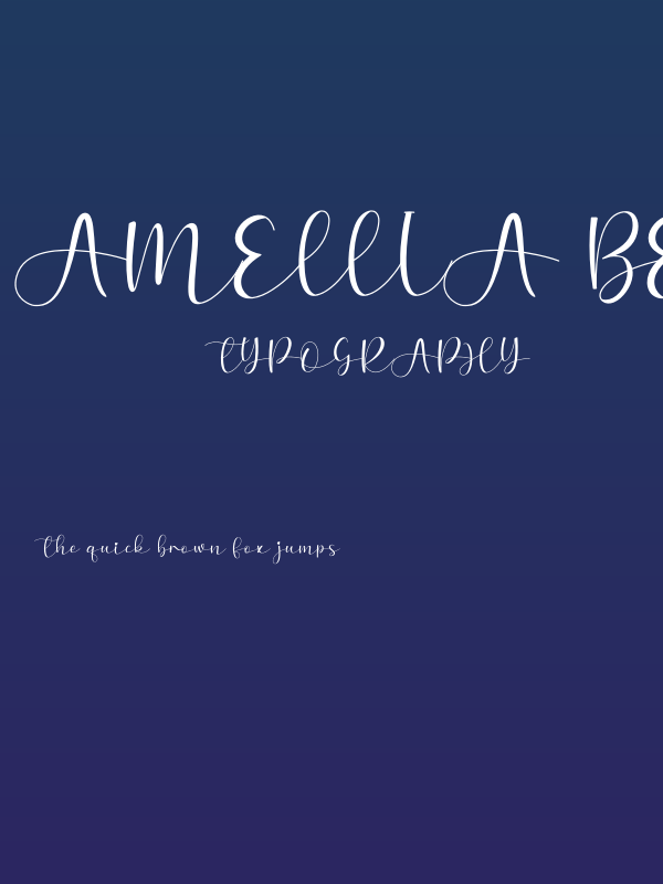 Amellia Bellania Poster