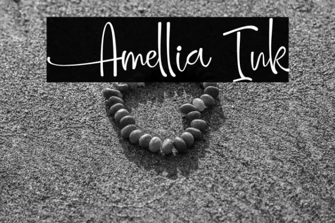 Amellia Ink Font examples