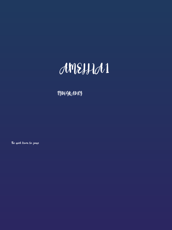Amellia1 Poster