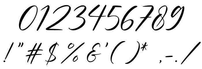 Amellian Gressida Font OTHER CHARS