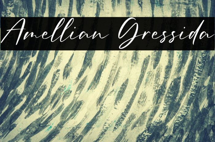Amellian Gressida Font examples