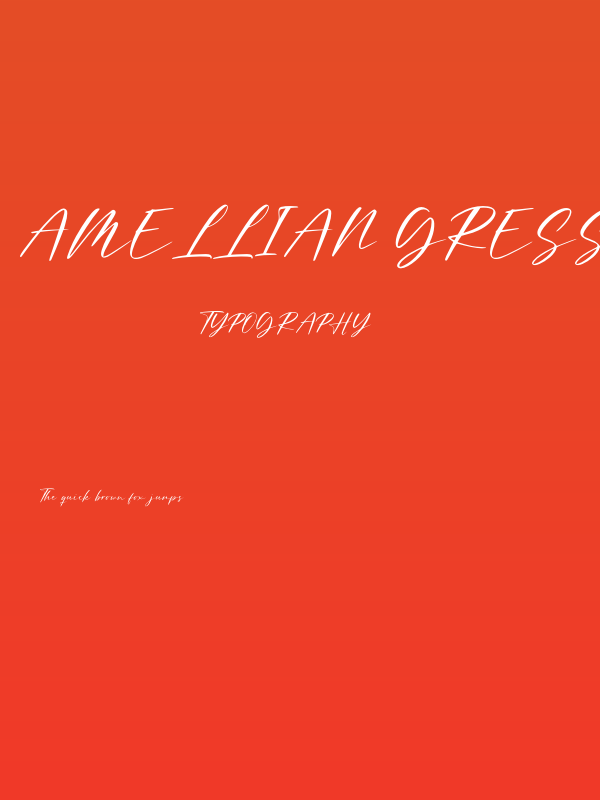 Amellian Gressida Poster