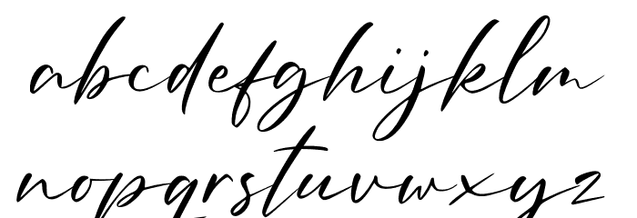 Amellian Gressida Font LOWERCASE
