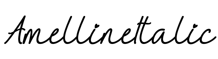 Amelline Italic  नि: शुल्क फ़ॉन्ट्स डाउनलोड