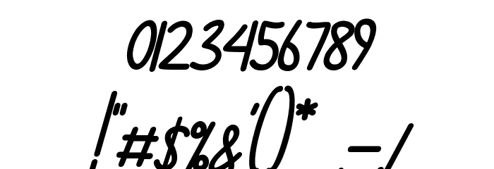 Amelline Italic Font OTHER CHARS