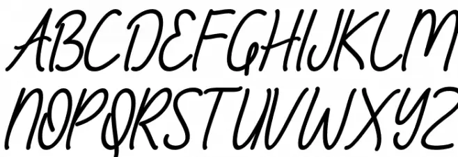 Amelline Italic Font Litere mari