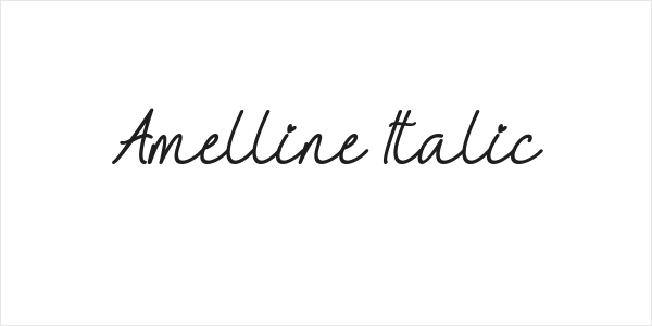 Amelline Italic Logo