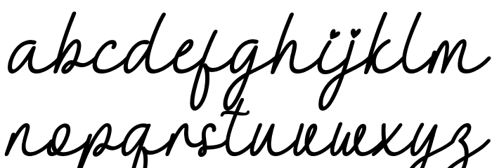 Amelline Italic Font LOWERCASE
