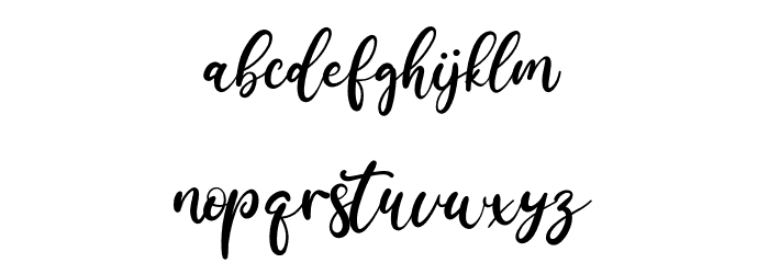 Amellis Path Font LOWERCASE