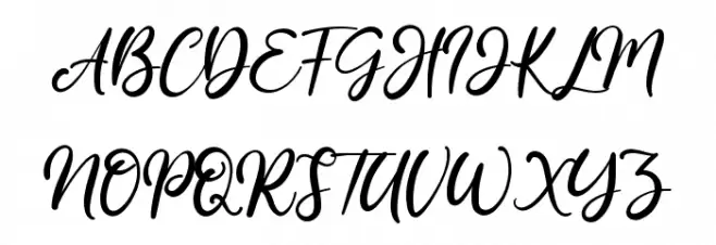 Amellis Path Schriftart Groß