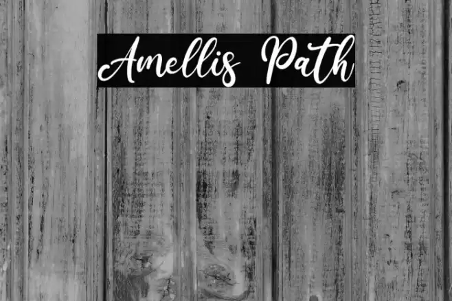 Amellis Path Font examples